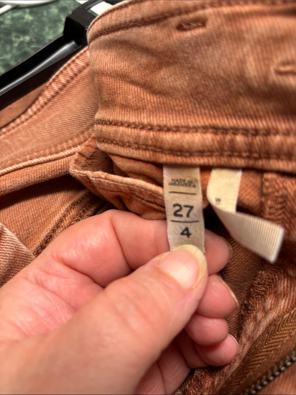 LOFT Women's Rust-Brown Straight Leg Jeans - Picture 4 of 5
